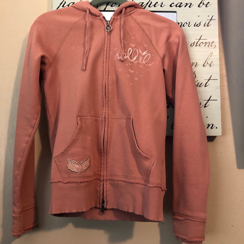 Size M. Nollie Pink Zip Up Hoodie